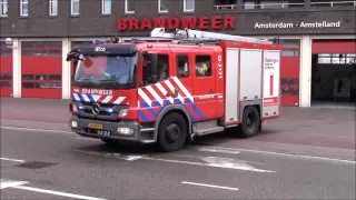 8x ASN & 5x WO Willem Brandweer Amsterdam + Politie en Ambulance met spoed op Koningsdag 2016