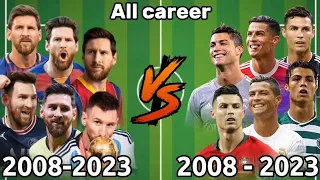 Messi VS Ronaldo all career🔥💪(2008-2023)#video #football