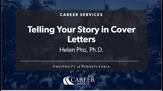 Telling Your Story in Cover Letters for PhDs/Postdocs