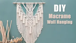 How To Make a Bohemian Macramé Wall Hanging ? | Beginner Friendly DIY Tutorial