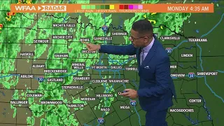 DFW weather timeline: Rain and storms forecast for Monday