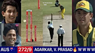 AGARKAR 2WKT & V. PRASAD 2WKT VS AUS | IND VS AUS COCA COLA CUP 1998 | MOST SHOCKING BOWLING EVER 😱🔥