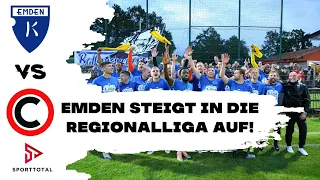 Emden steigt in die Regionalliga auf! | Kickers Emden vs. Concordia | Regionalliga Nord Relegation