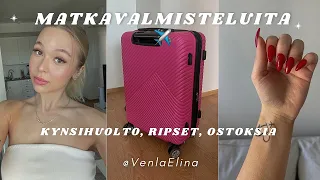 MATKAVALMISTELUITA | kynsihuolto, ripset & ostoksia