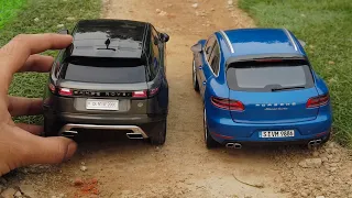 Range Rover Velar vs Porsche Macan Turbo | Diecast Model Cars | Miniature Automobiles