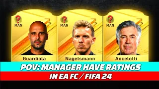 POV: FOOTBALL MANAGERS Have Ratings in EA FC!! 😱🔥 ft. Guardiola, Angelotti...