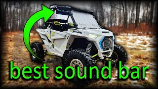 This is the Best UTV SOUND BAR  Kemimoto 26" 500W Sound Bar Install and Review