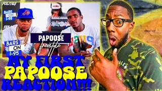 MY FIRST TIME REACTING TO PAPOOSE | RETRO QUIN REACTS TO PAPOOSE "BARS ON I-95 FREESTYLE" (REACTION)