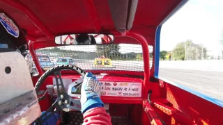 Albert Carter racing in Brisca National Ministox at Birmingham Wheels Stadium, May 2016