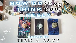 Pick A Card: 🏁 *detailed* How Do They Think You Feel? ❄️🖤 Tarot Reading