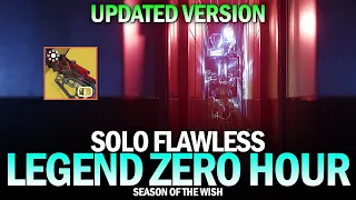 Solo Flawless Legend Zero Hour Exotic Mission (New Version) [Destiny 2]