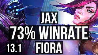 JAX vs FIORA (TOP) | 12 solo kills, 73% winrate, Legendary | EUW Master | 13.1