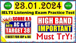 IELTS LISTENING PRACTICE TEST 2024 WITH ANSWERS | 23.01.2024