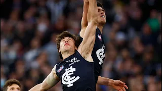 Caleb Marchbank - Highlights - AFL Round 23 2022 - Carlton Blues vs Collingwood Magpies