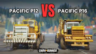 Snowrunner Pacific P12 vs Pacific P16 Which is better (With All Upgrades)