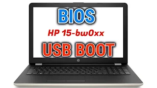 How To Get Into Bios And USB Boot On HP 15-bw0xx