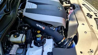 Lexus RC350 F Sport Takeda cold air intake install and sound. #coldairinduction #lexus #takeda