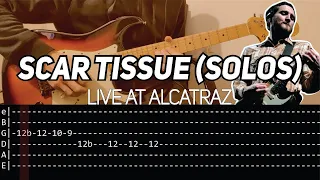 RHCP - Scar Tissue solos Live at Alcatraz (Guitar lesson with TAB)
