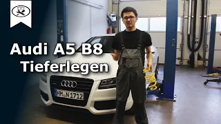 Audi A5 B8 Tieferlegen | lowering springs install | VitjaWolf  | Tutorial | HD
