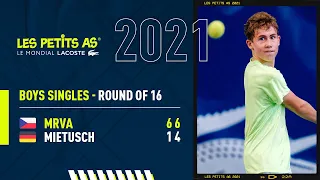 Les Petits As 2021 | Boys Round of 16 | Maxim Mrva vs. Lieven Mietusch