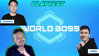 WORLD BOSS MY FIRST GAMEPLAY BETA PLAYTEST!!