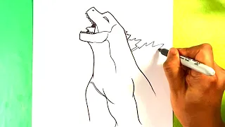 How to Draw GODZILLA ROARING