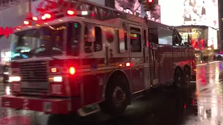 VERY 1ST VIDEO OF THE BRAND NEW FDNY LADDER 2 RESPONDING ALONG WITH FDNY BATTALION 8 CHIEF IN NYC.