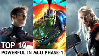 Top 10 Most Powerful Characters in MCU Phase 1 | In Hindi | BNN Review