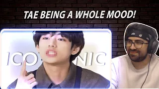 Tata mic! - TAEHYUNG being a whole MOOD for 8 minutes straight | Reaction