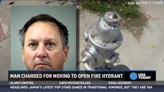 Man tries to open fire hydrant to save car, gets arrested