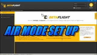 Air Mode Set Up In Betaflight (plus idle speed)