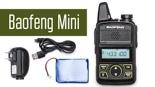 Baofeng Mini BF-T1 - очень маленькая радиостанция. Проверка, разборка, обзор.