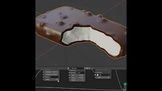 Blender | How to create a procedurally bitten chocolate - Quick Tutorial