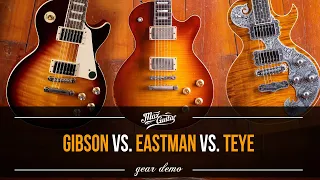 A singlecut comparison! GIBSON Les Paul vs. EASTMAN SB59 vs. TEYE Fox!