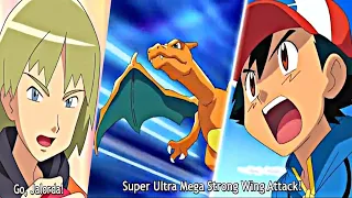 Ash's Charizard VS Trip's Serperior Full Battle | Pokémon BW Adventures in Unova