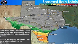 Tropical Storm Harold bringing heavy rain to South Texas Today