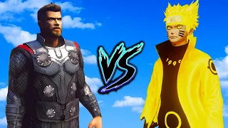 Naruto Vs Thor Ragnarok Epic Fight ( GTA V Mods )