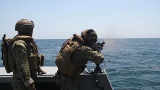 Mark VI Shooting Exercise by U.S. Naval Forces Central Command’s Expeditionary combat force