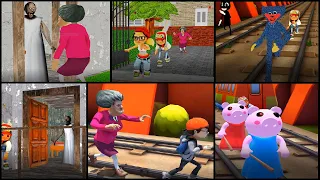 Pack vídeos Scary Teacher Granny Huggy Wuggy Siren Head Subway Surfers Cartoon Cat Piggy