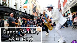 INCREDIBLE SAX GUY | Dance Monkey - Tones & I | Allie Sherlock & Daniele Vitale cover