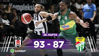 Beşiktaş Emlakjet 93-87 Frutti Extra Bursaspor - Türkiye Sigorta Basketbol Süper Ligi