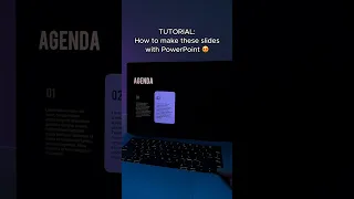 Dynamic AGENDA slides in PowerPoint 😍 #presentation