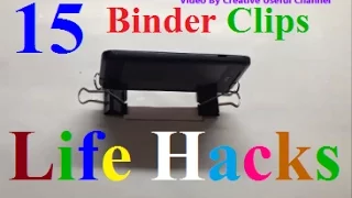 Binder Clips Life Hacks - 15 Life Hack things do with binder clip