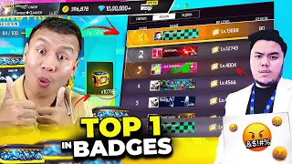 Finally Top 1 in Badges 😱 Unboxing 10000+ Booyah Pass Boxes - Tonde Gamer