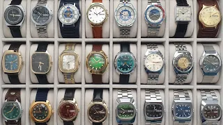 Watch collection, made in USSR, Box 4 - Slava (Слава) + Zarja (Заря) + Zim (Зим)