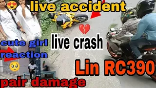 Accident 🥺//Live crash🥺💔🥀||Record On My GoPro||#ktm