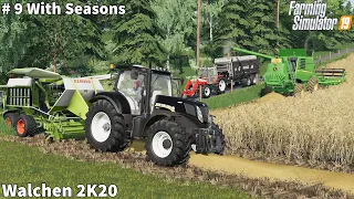 The Harvest Season has arrived, Barley & Wheat harvesting│Walchen 2K20 With Season│FS 19│Timelapse#9