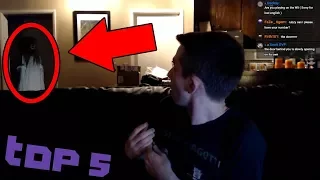 5 SCARY Ghost Sightings CAUGHT LIVE on Twitch (Scary Countdown Video)