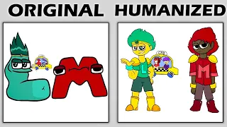 Alphabet Lore vs Humanized Alphabet Lore (by Hi Ani) Comparison Pt. 2