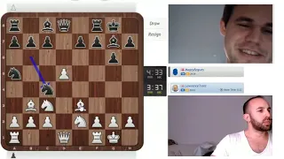 Magnus Carlsen destroys Lawrence Trent -- synchronized stream